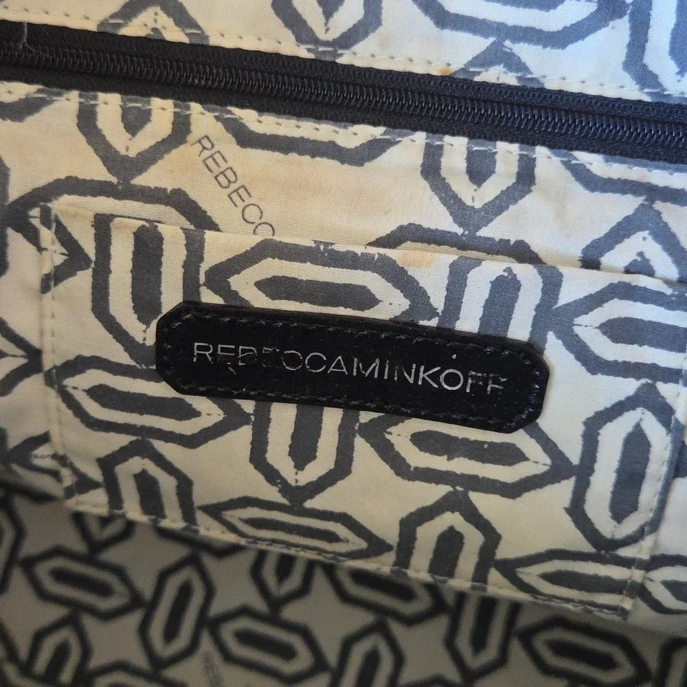 Rebecca Minkoff Bag Black Tote MAB Medium Saffiano‎ Leather Tote Luxury Chic